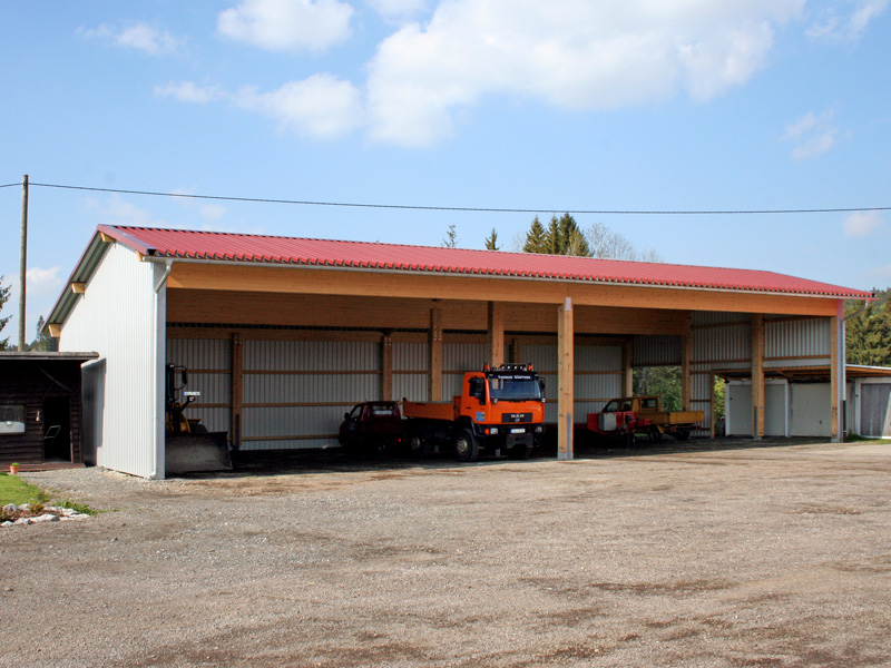 Gewerbe Groha Gewerbehallen Carports LKW Ports