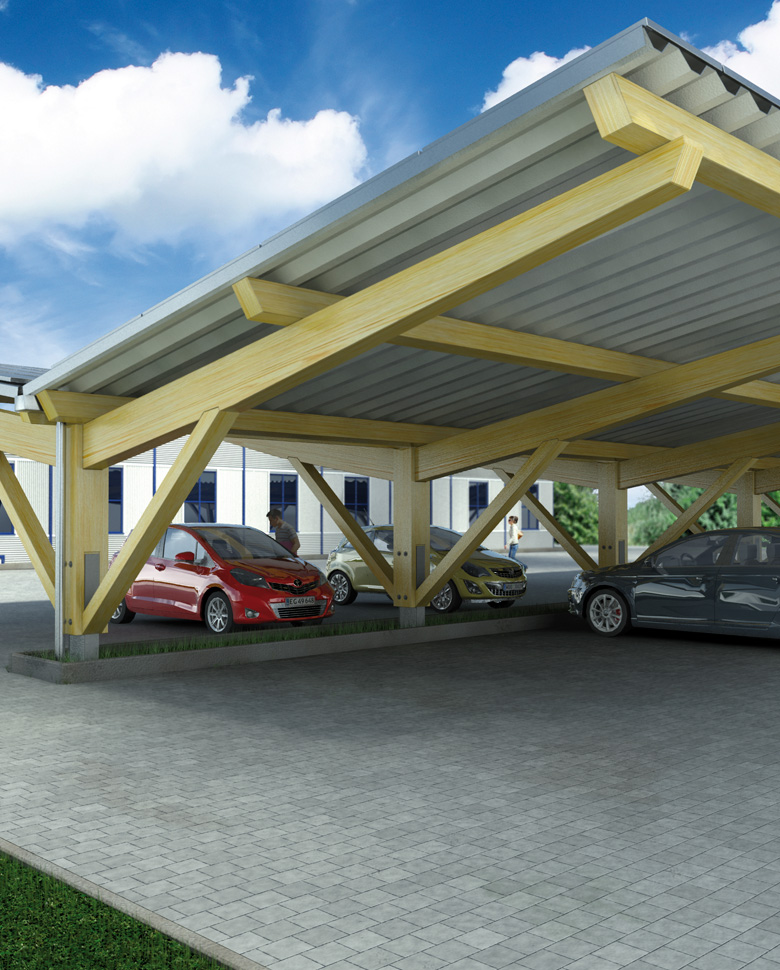 Gewerbe, Groha Gewerbehallen - GROHA - Carports, LKW-Ports